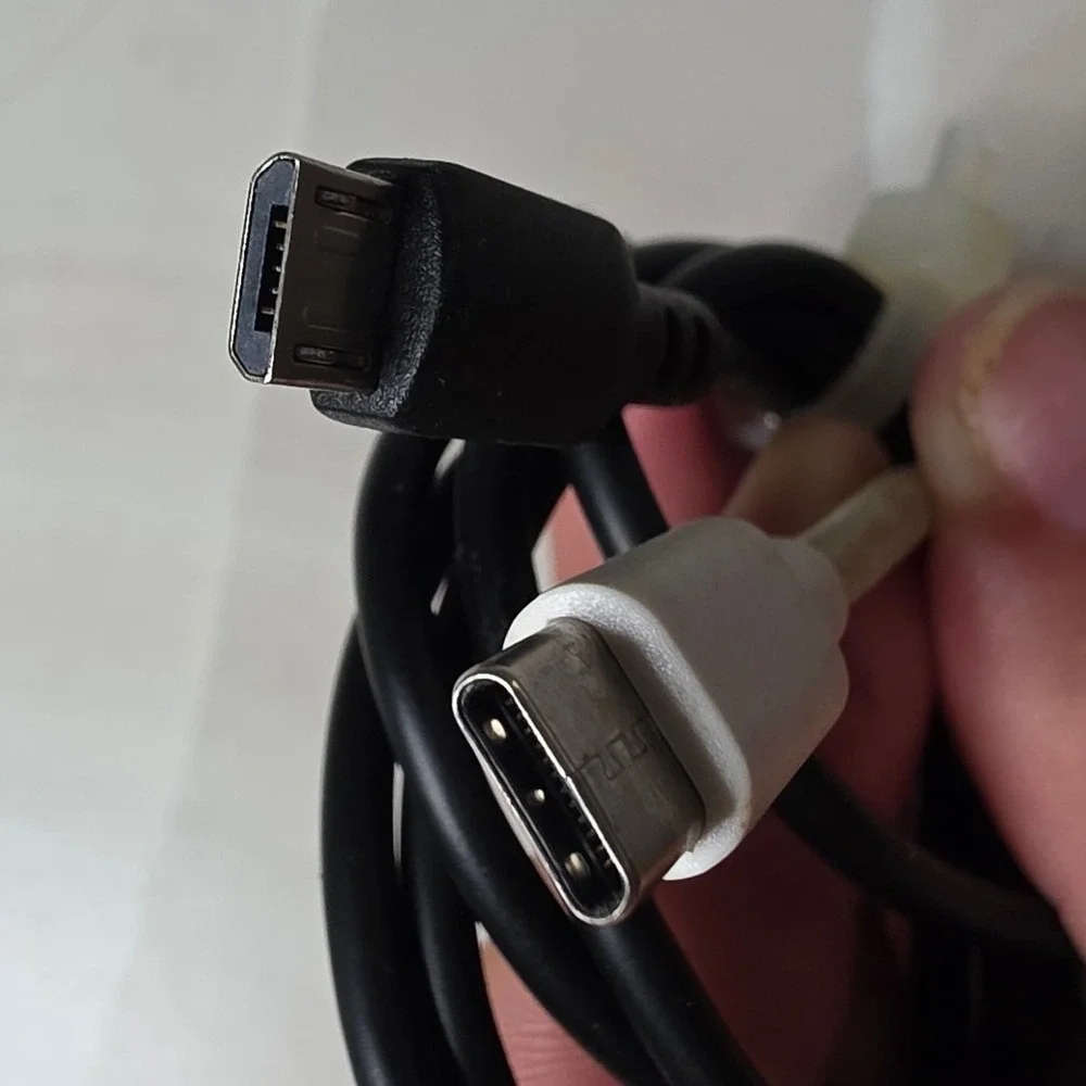 HTC TC U250 Wall Charger Block with Micro-USB and Braided USB-C Cables Set W4